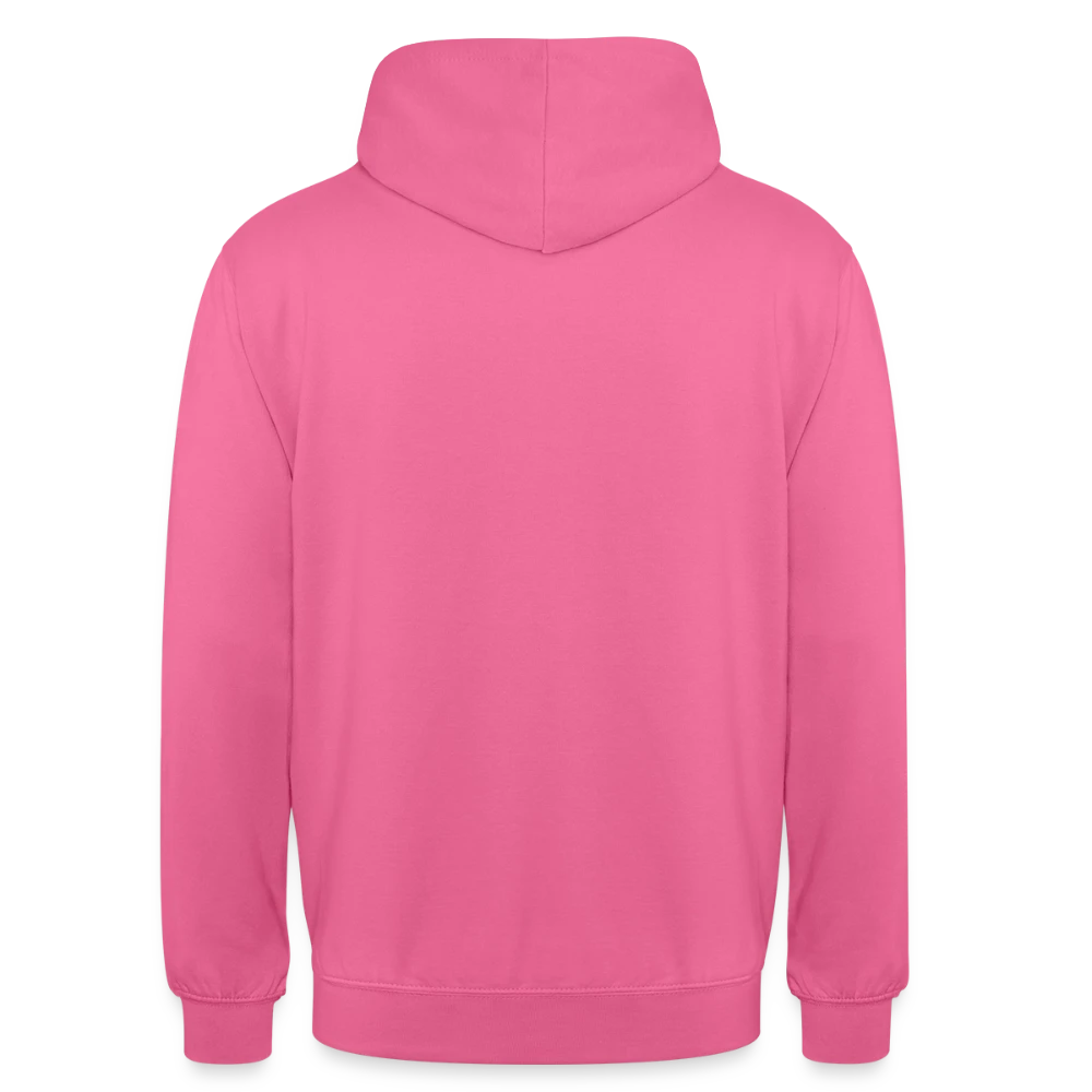 Unisex Hoodie Rückenansicht glatte Stoffoberfläche