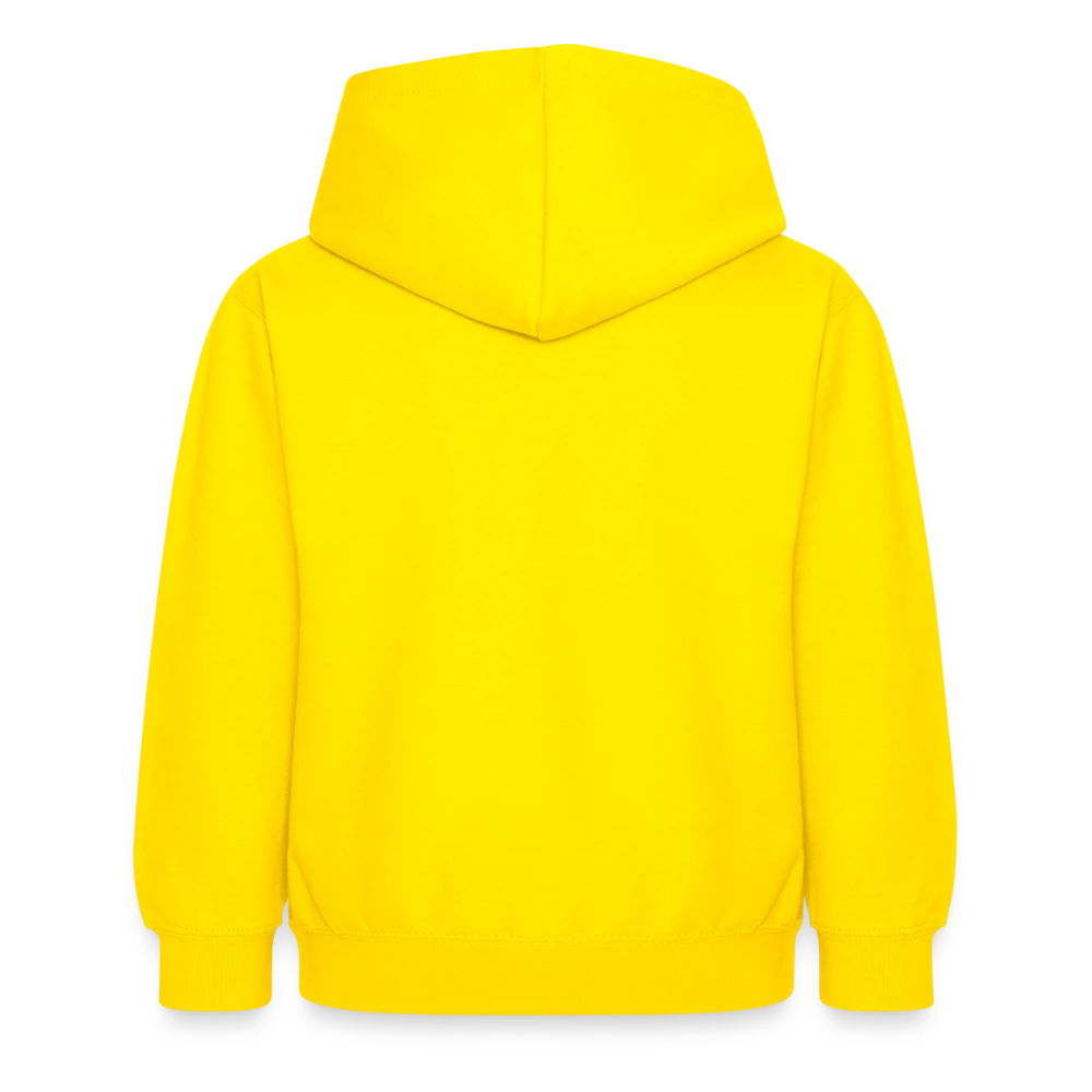 Kinder Hoodie Rückansicht mit doppellagiger Kapuze