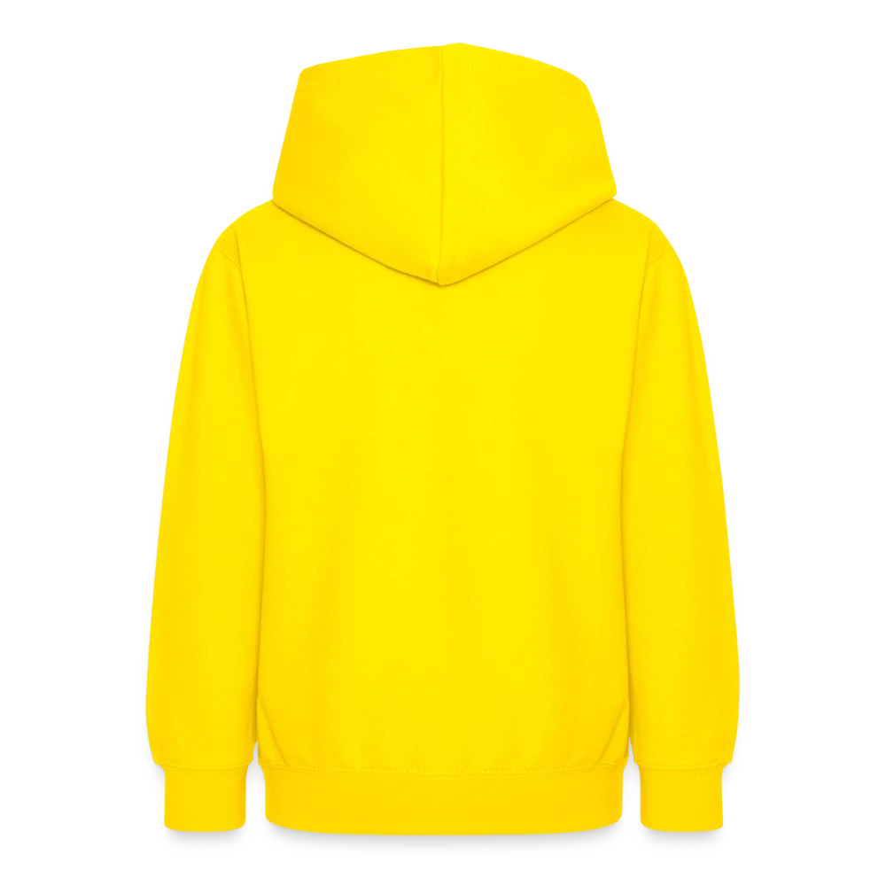 Teenager Hoodie Rückansicht mit doppellagiger Kapuze