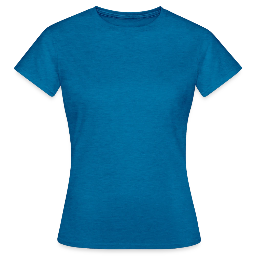 Frauen T-Shirt von Gildan in Frontalansicht mit Rundhalsausschnitt