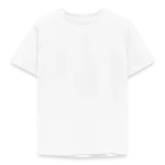 Kinder T-Shirt B&C in Frontansicht mit Rippstrick-Kragen