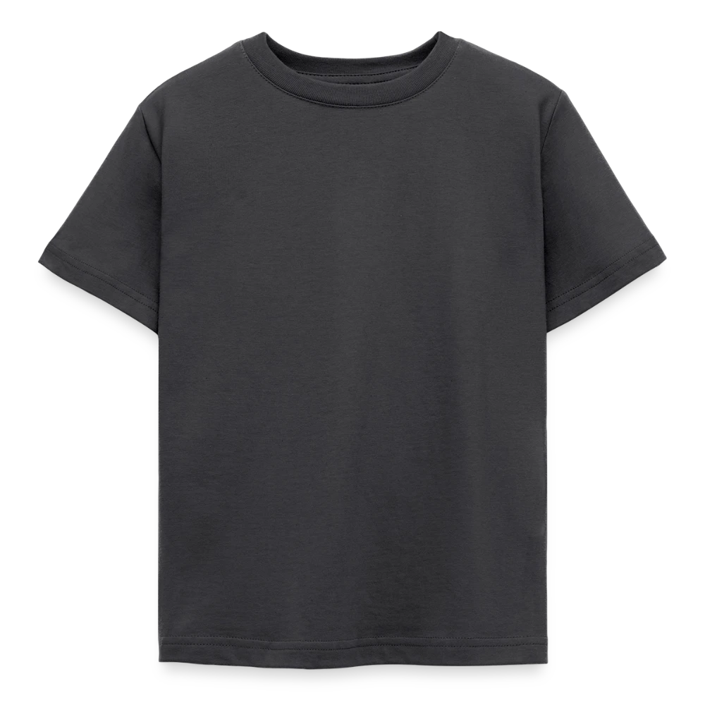 Kinder T-Shirt B&C in Frontansicht mit schmalem Rippstrick-Kragen