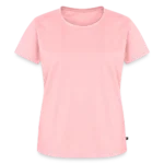 Frauen Premium Bio T-Shirt Vorderansicht mit weitem Halsausschnitt