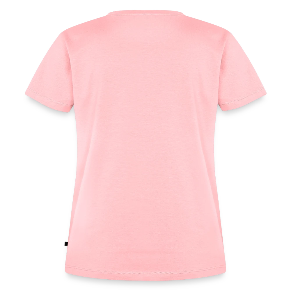 Frauen Premium Bio T-Shirt Rückansicht mit Doppelnaht am Saum