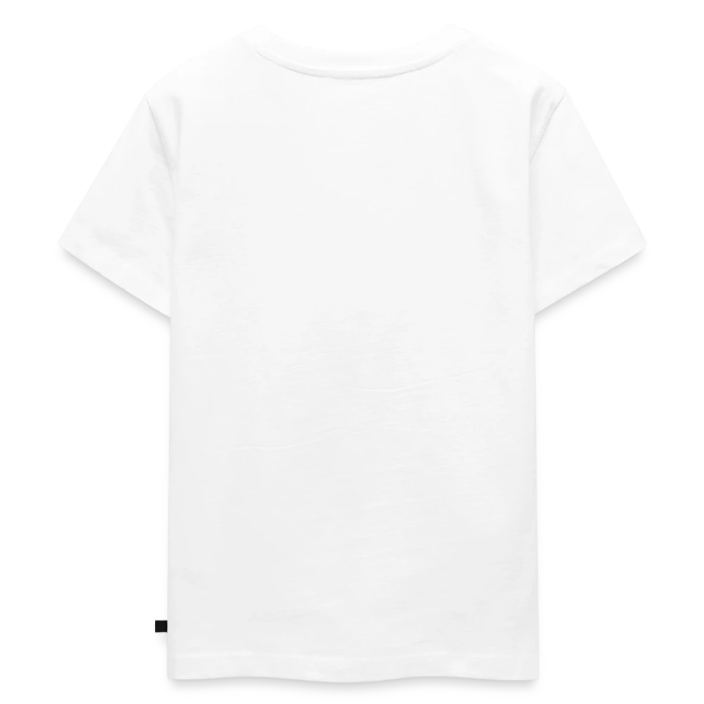 Kinder Premium Bio T-Shirt Rückansicht mit glatter Druckfläche