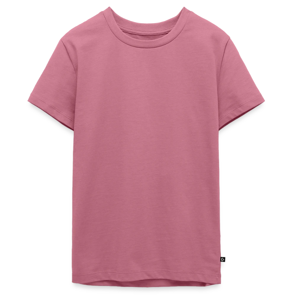 Teenager Premium Bio T-Shirt Vorderansicht mit Druckfläche