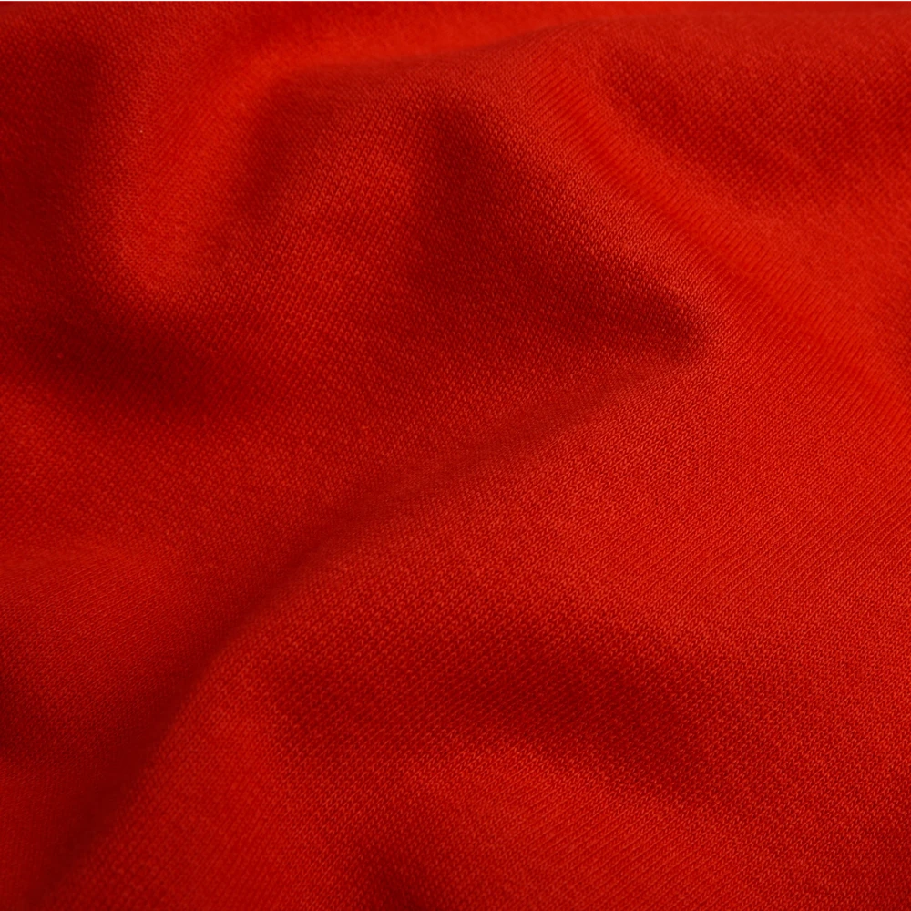 Baumwoll-Polyester-Mischgewebe Detailaufnahme des Kontrast-Hoodies