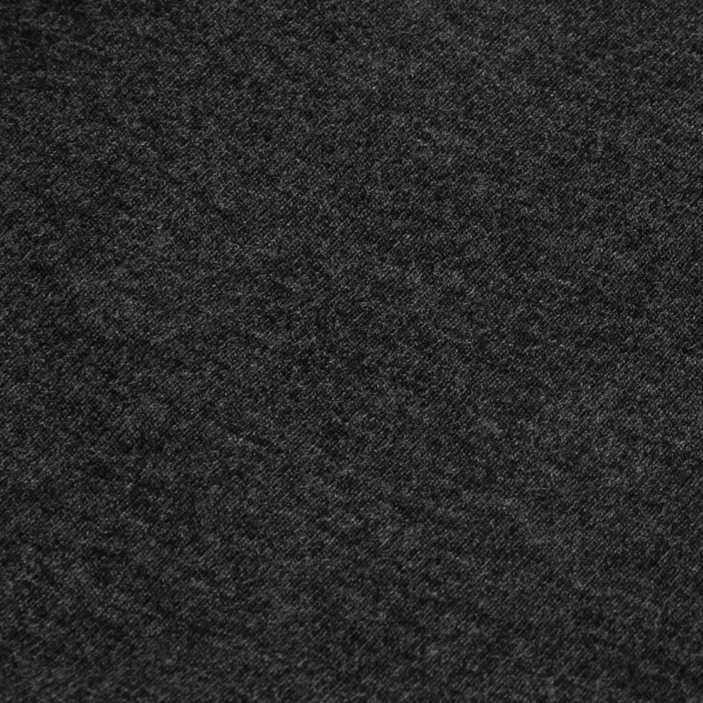 Nahaufnahme des doppellagigen Jersey-Stoffs aus Polyester, Baumwolle und Elasthan