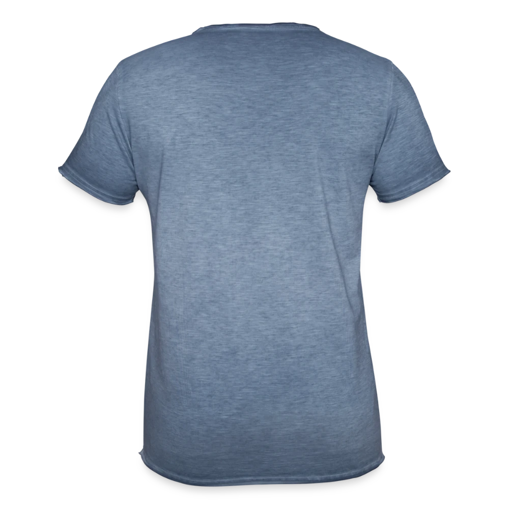 Rückansicht des Vintage T-Shirts mit geradem Schnitt und Slub-Jersey