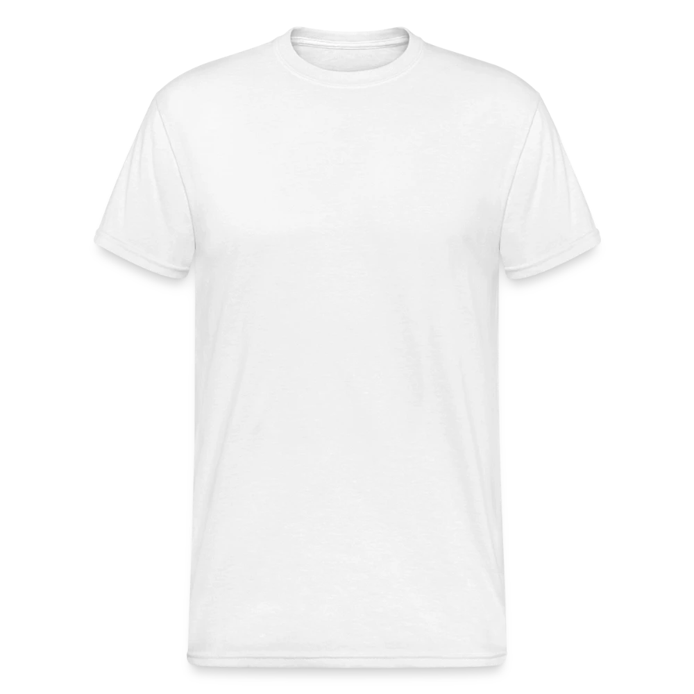 Männer Gildan Heavy T-Shirt Vorderansicht mit geradem Schnitt