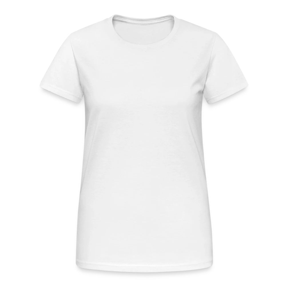 Frauen Gildan Heavy T-Shirt Vorderansicht in Baumwoll-Jersey