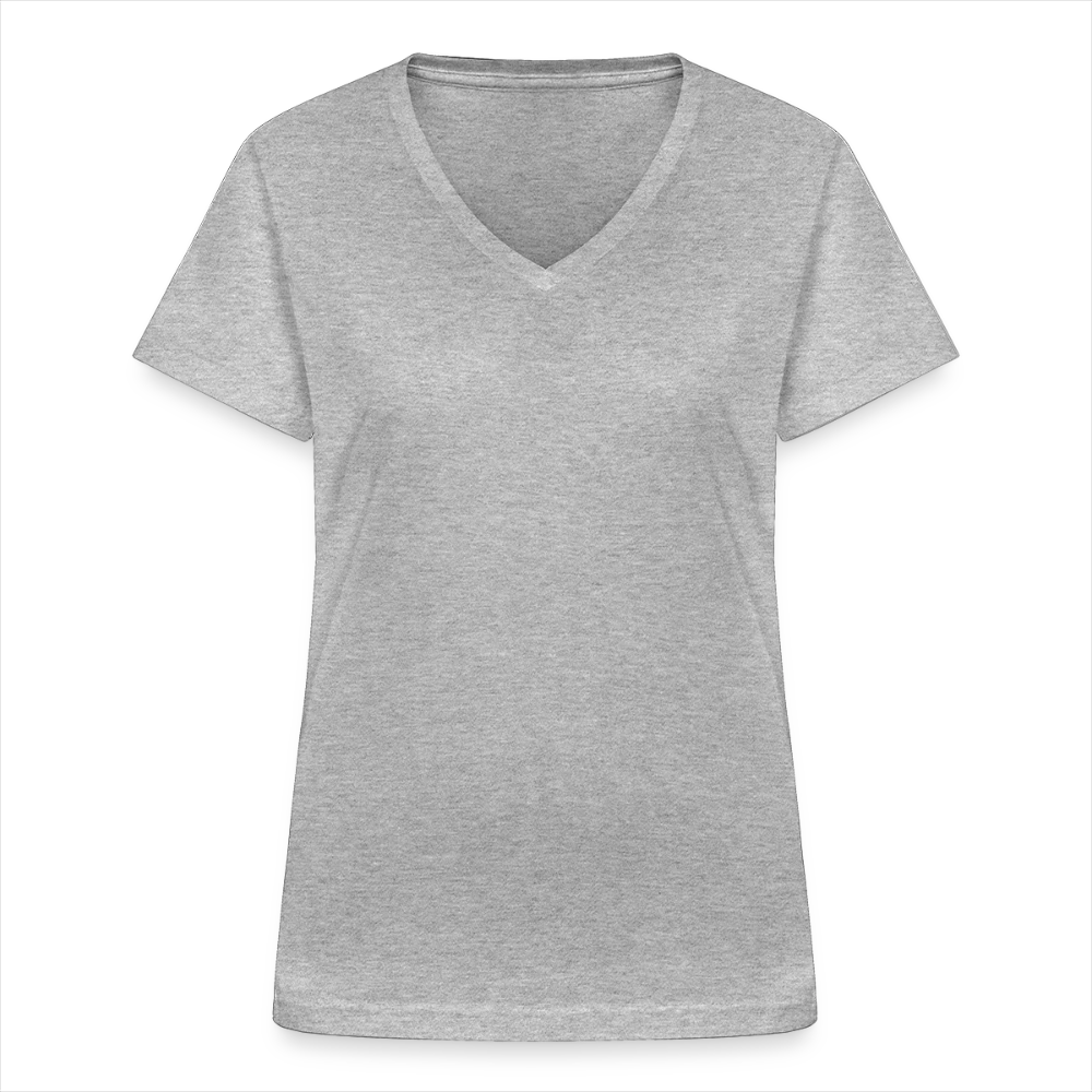 Frauen-T-Shirt mit V-Ausschnitt von Gildan in Frontansicht