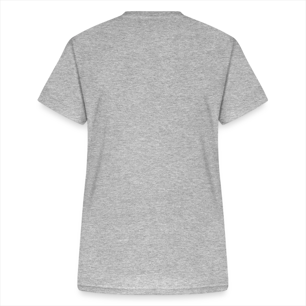 Rückansicht des Gildan Damen-Shirts mit V-Neck und tailliertem Schnitt