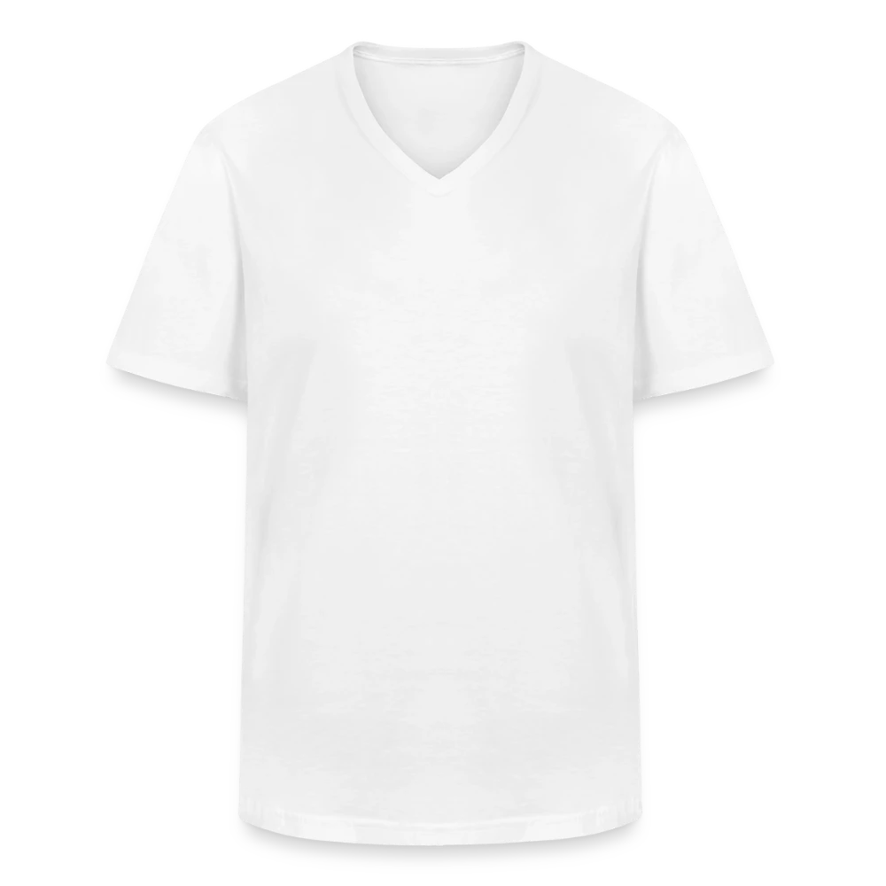 Männer T-Shirt mit V-Ausschnitt von Gildan, Vorderansicht mit Druckfläche