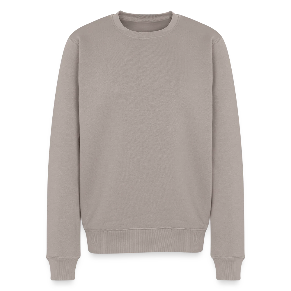 Männer Premium Bio Pullover Vorderansicht mit Rundhalsausschnitt