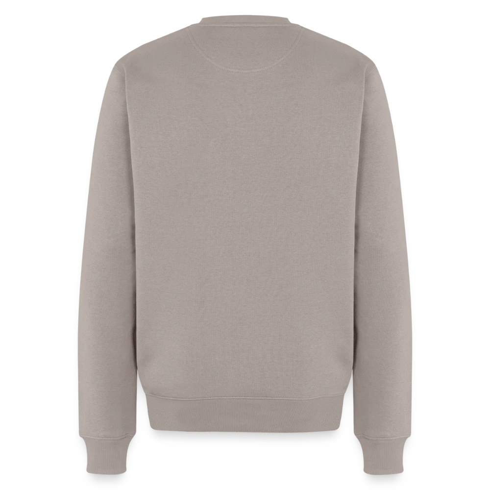 Männer Premium Bio Pullover Rückansicht mit Halbmond-Nackeneinsatz