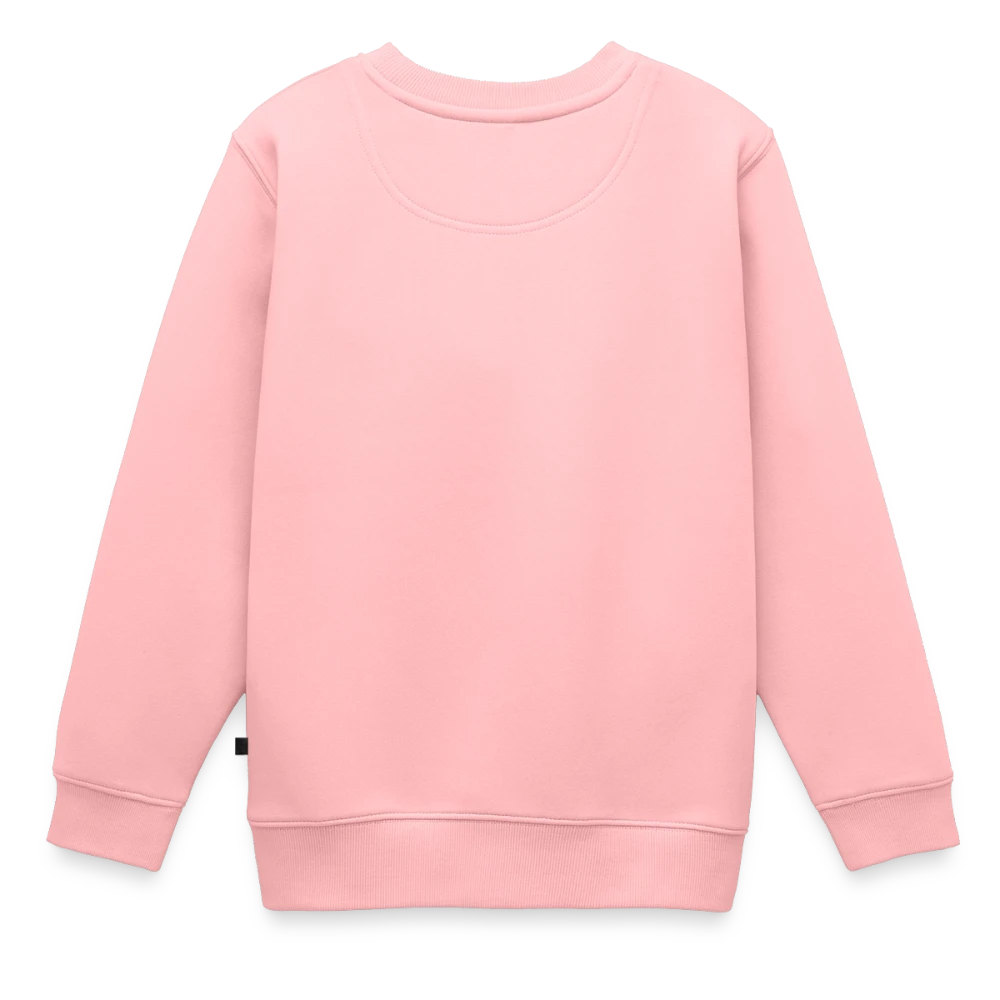 Kinder Premium Organic Sweatshirt Rückansicht mit glatter Druckfläche