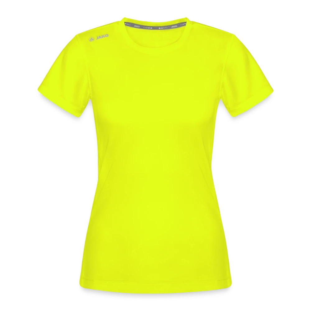JAKO Frauen Laufshirt Run 2.0 Vorderansicht mit Rundhalskragen
