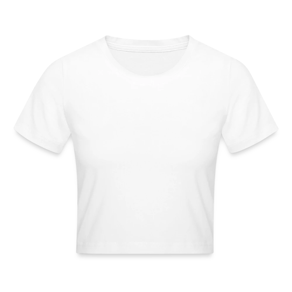Frauen Cropped T-Shirt Vorderansicht mit Rundhalsausschnitt