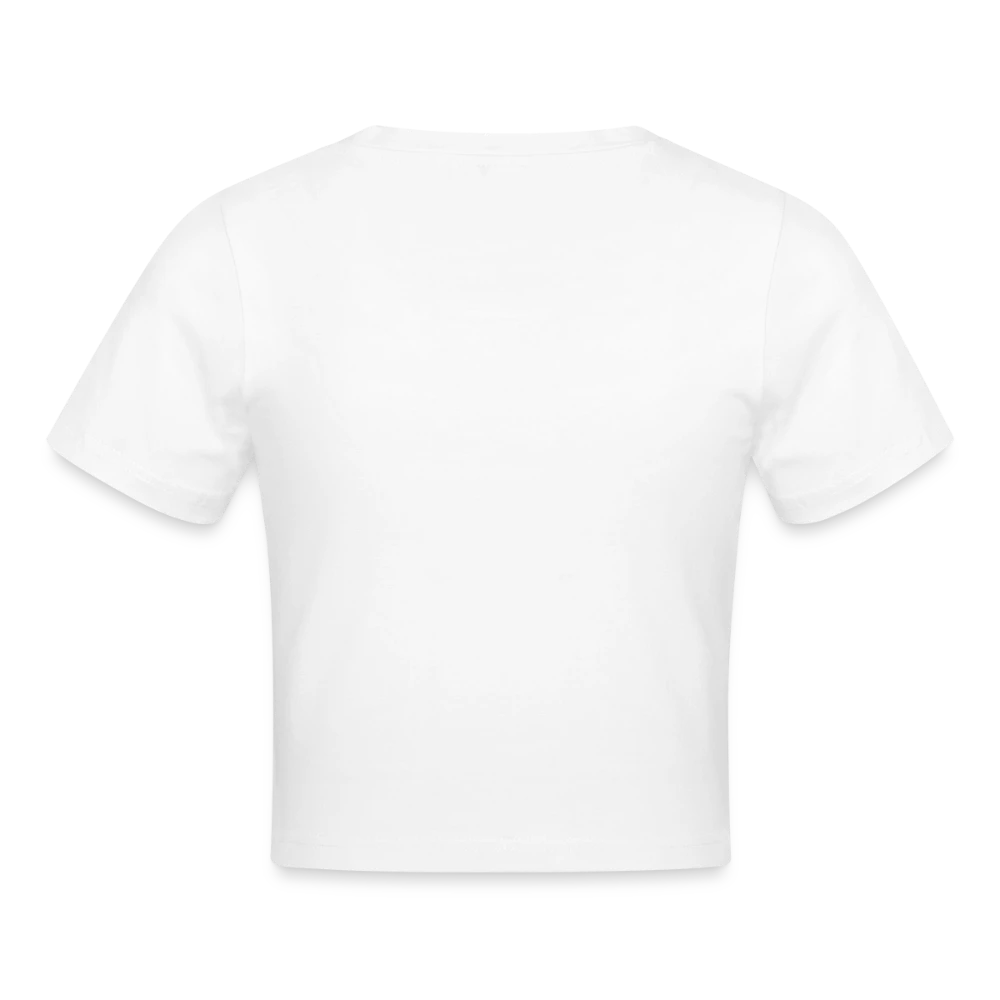 Cropped T-Shirt Rückseite mit kurzem Saum