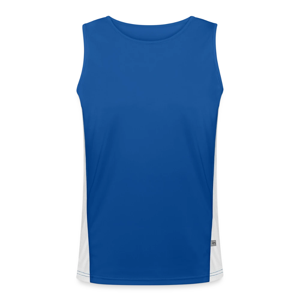 Männer Kontrast-Tank-Top in Sportoptik mit Rundhalsausschnitt, Vorderansicht