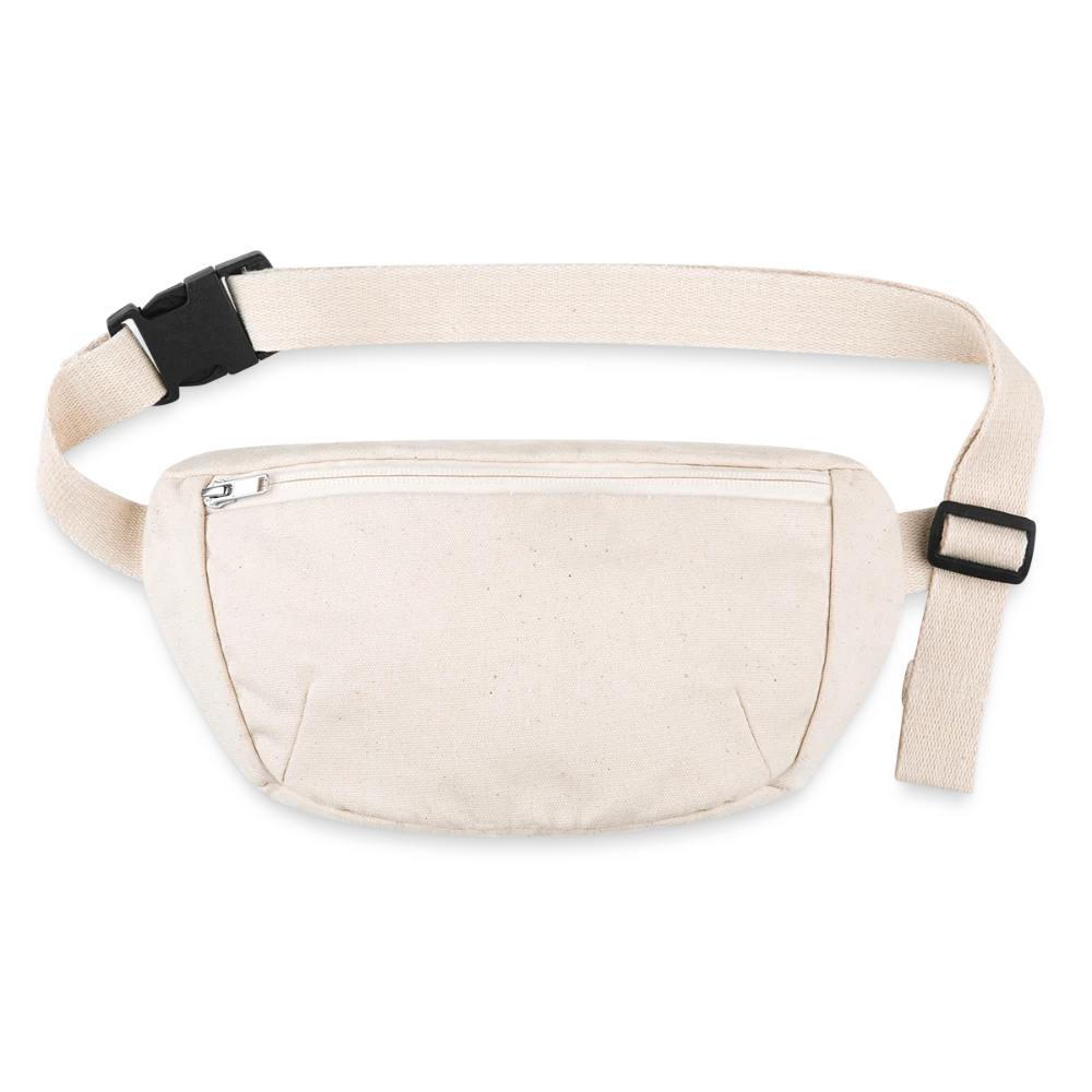 Stanley/Stella recycelte Gürteltasche aus Canvas mit Reissverschluss-Fronttasche