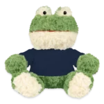 MiniFeet Plüschfrosch Torge in Grün mit Mini-T-Shirt, Frontansicht