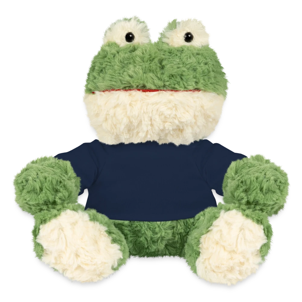 MiniFeet Plüschfrosch Torge in Grün mit Mini-T-Shirt, Frontansicht