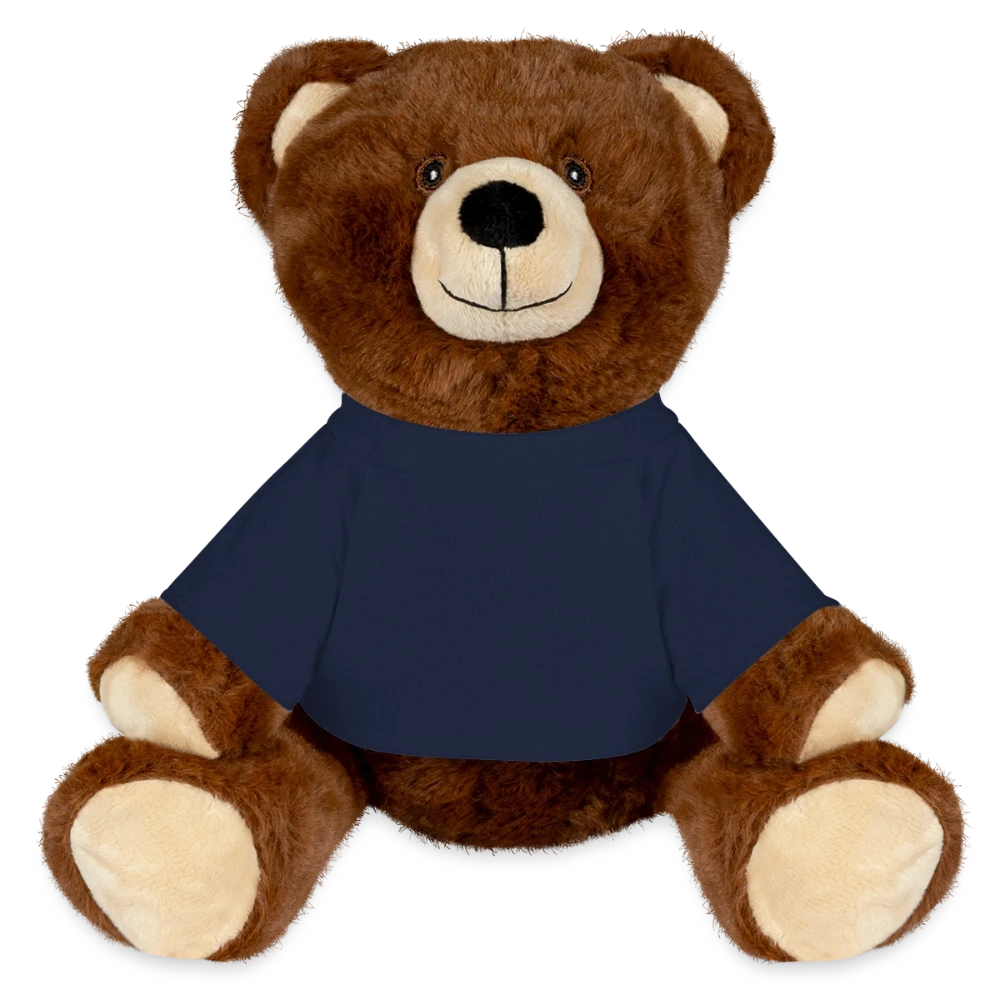 MiniFeet RecycelBär Braun mit Mini-T-Shirt Vorderansicht