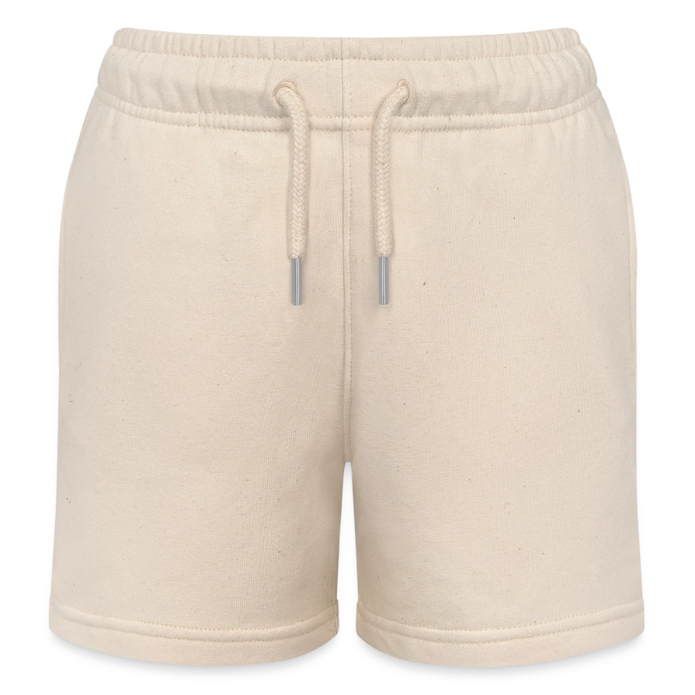 Kinder Organic Joggingshorts Mini Bolter von Stanley/Stella – Vorderansicht mit Kordelzug und Seitentaschen