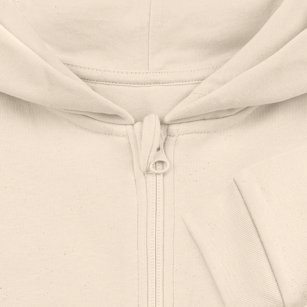 Detailaufnahme Bio-Baumwoll-Material mit Rippbündchen