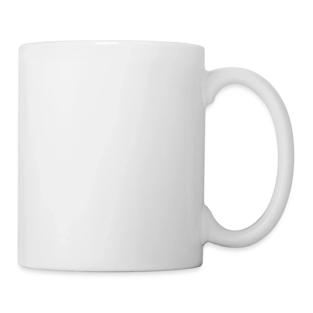 Keramiktasse seitlich mit Blick auf den Henkel