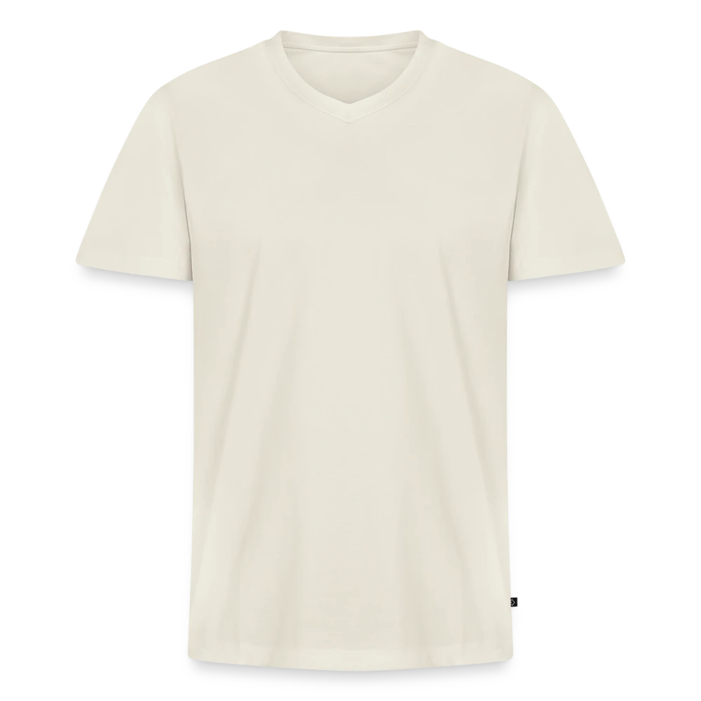 Männer Premium Bio T-Shirt mit V-Ausschnitt Vorne