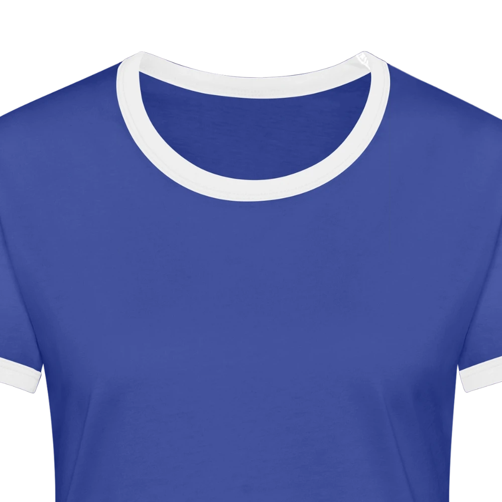 Frauen Kontrast-T-Shirt Innenetikett