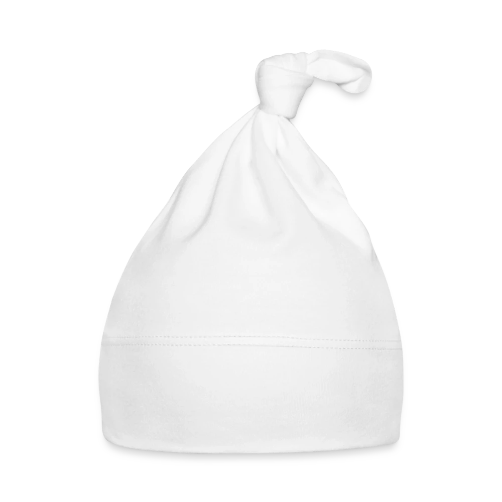 Rückansicht der weichen Baby-Zipfelmütze aus Bio-Baumwolle