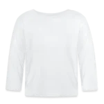 Baby Bio-Langarmshirt von BabyBugz – Vorderansicht mit Rundhalsausschnitt