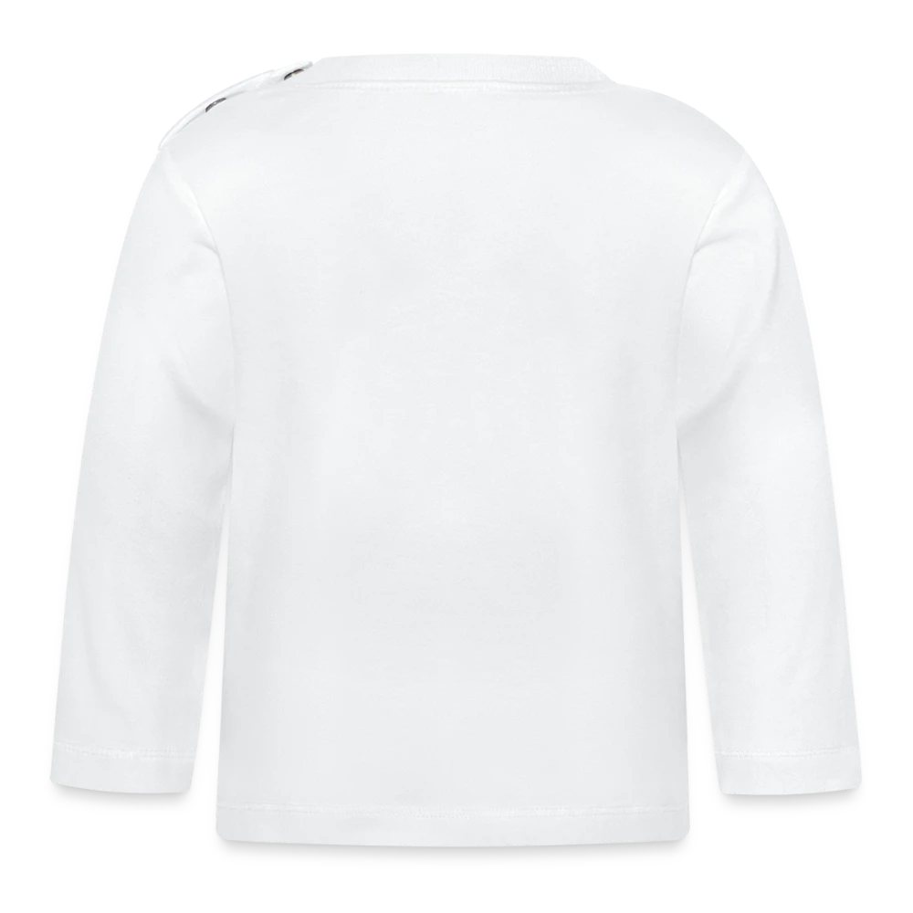Baby Bio-Langarmshirt – Rückansicht mit gerader Saumkante