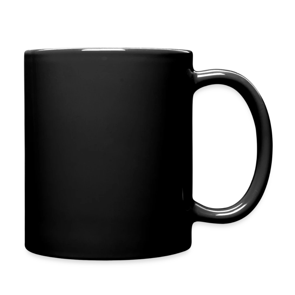Seitenansicht der einfarbigen Tasse von rechts mit sichtbarem Henkel
