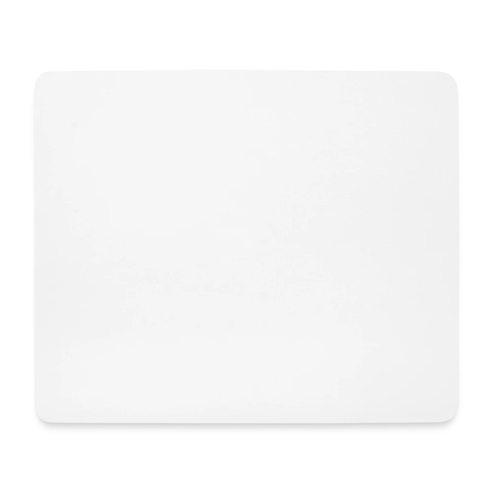 Mousepad im Querformat mit weisser Oberfläche zum Bedrucken