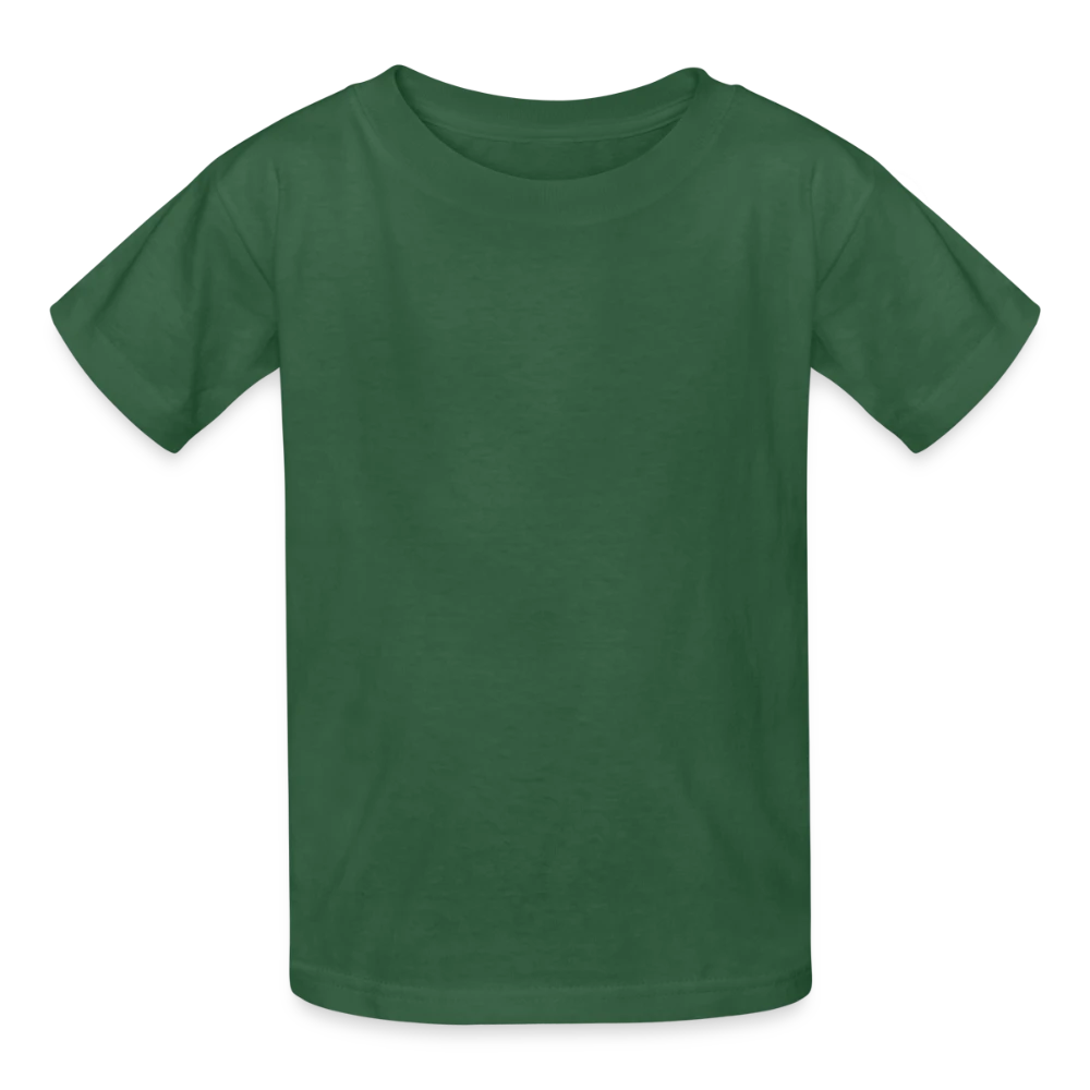 Kinder T-Shirt von Russell Vorderansicht mit Druckfläche