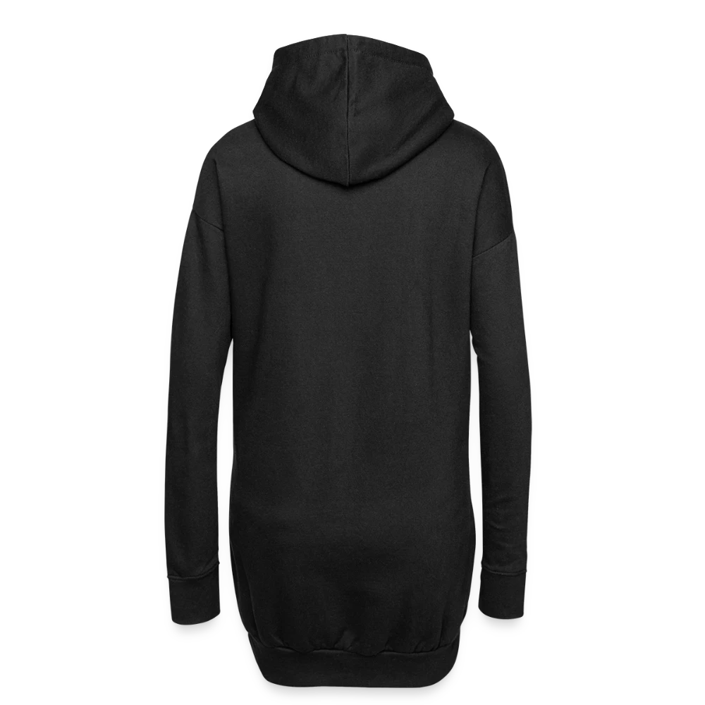 Hoodie-Kleid mit Kapuze und geradem Schnitt – Rückansicht