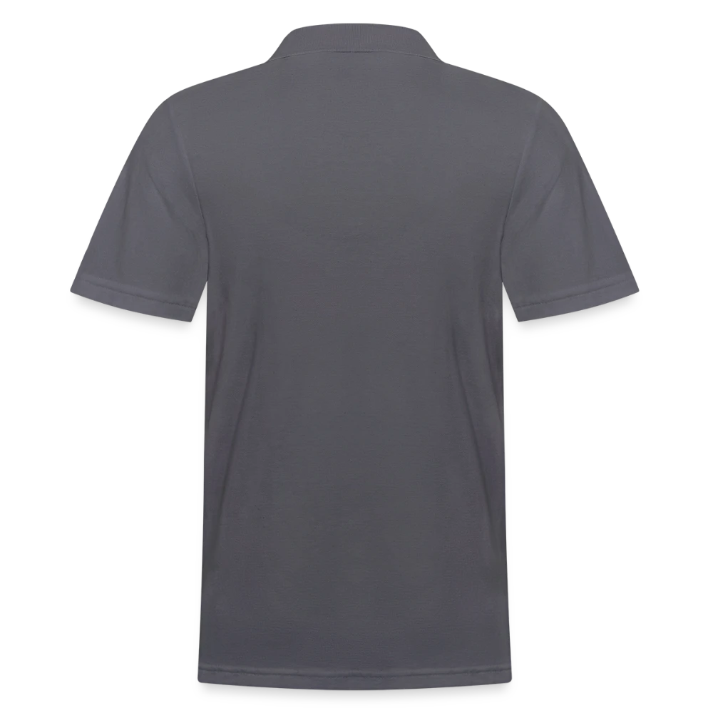 Rückansicht des Gildan Poloshirts mit weitem Schnitt und glatter Druckfläche