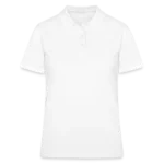 Frauen Polo Shirt von Gildan in Frontansicht mit 3-Knopfleiste