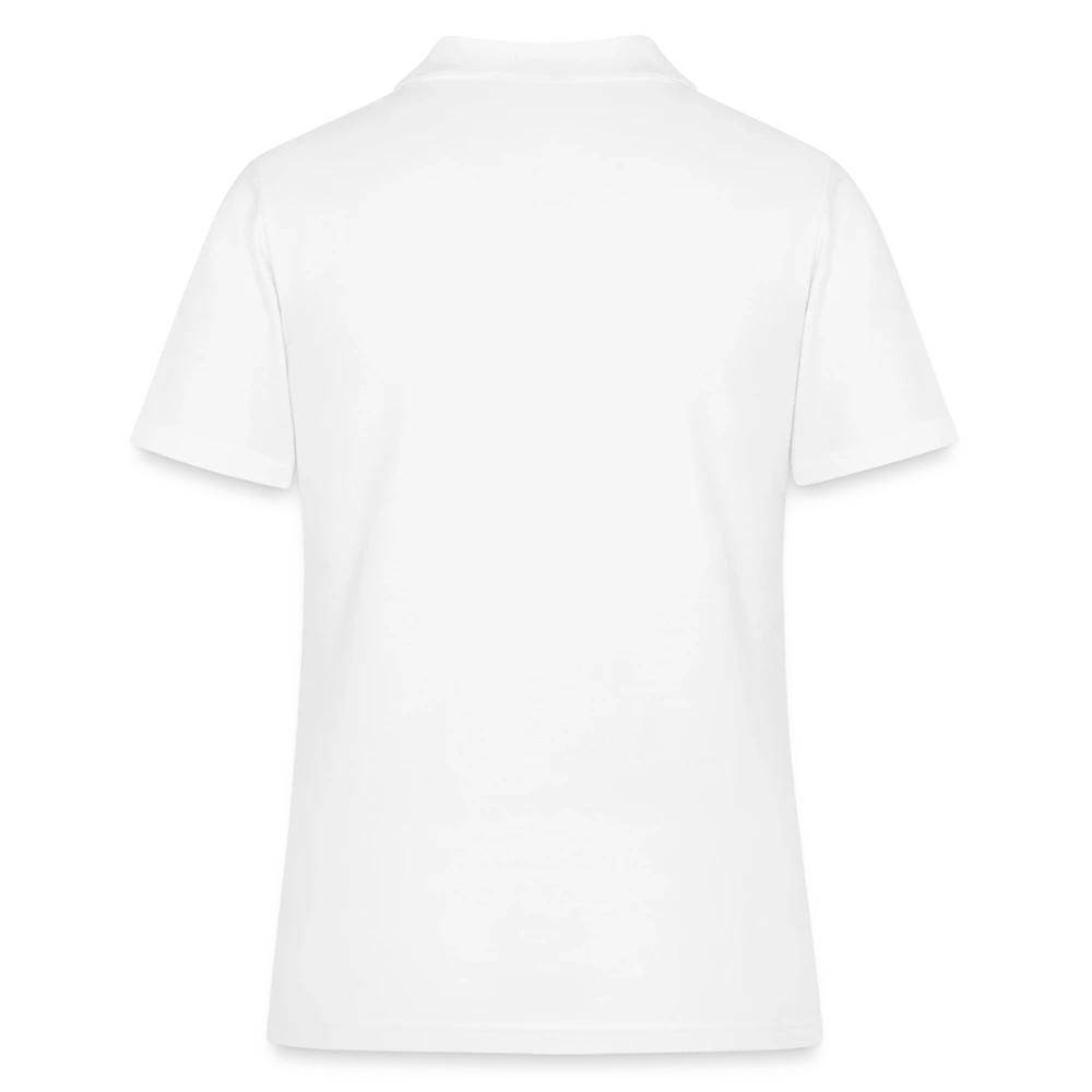 Rückansicht des Damen Poloshirts mit weiter Passform
