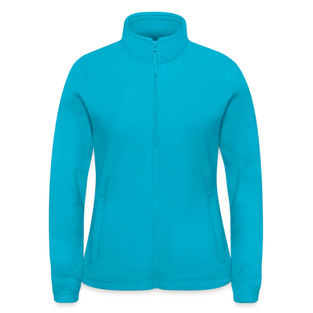 Damen Fleecejacke North in Frontansicht mit Stehkragen und Reissverschluss