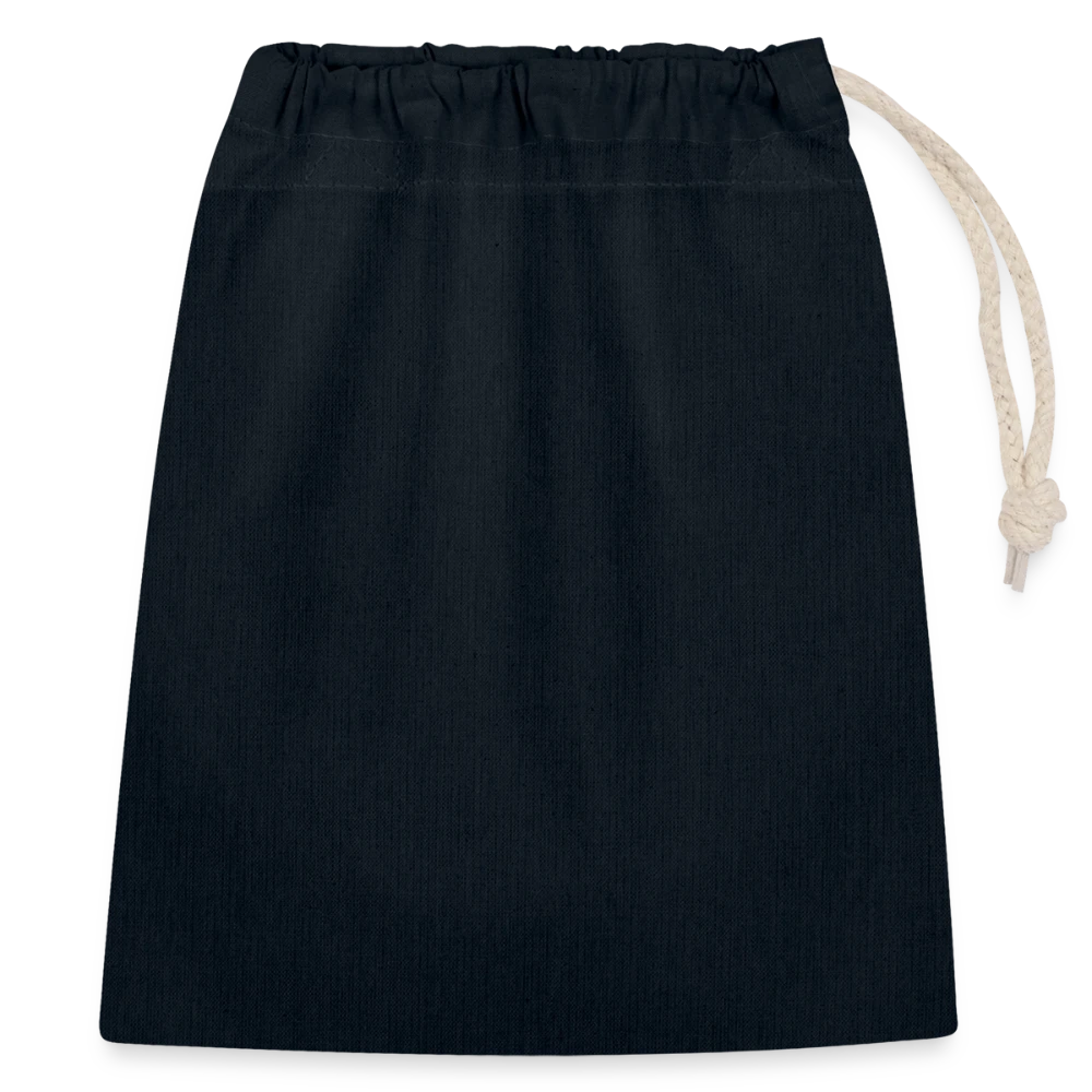 Rückseite des Baumwoll-Geschenkbeutels mit Druckfläche