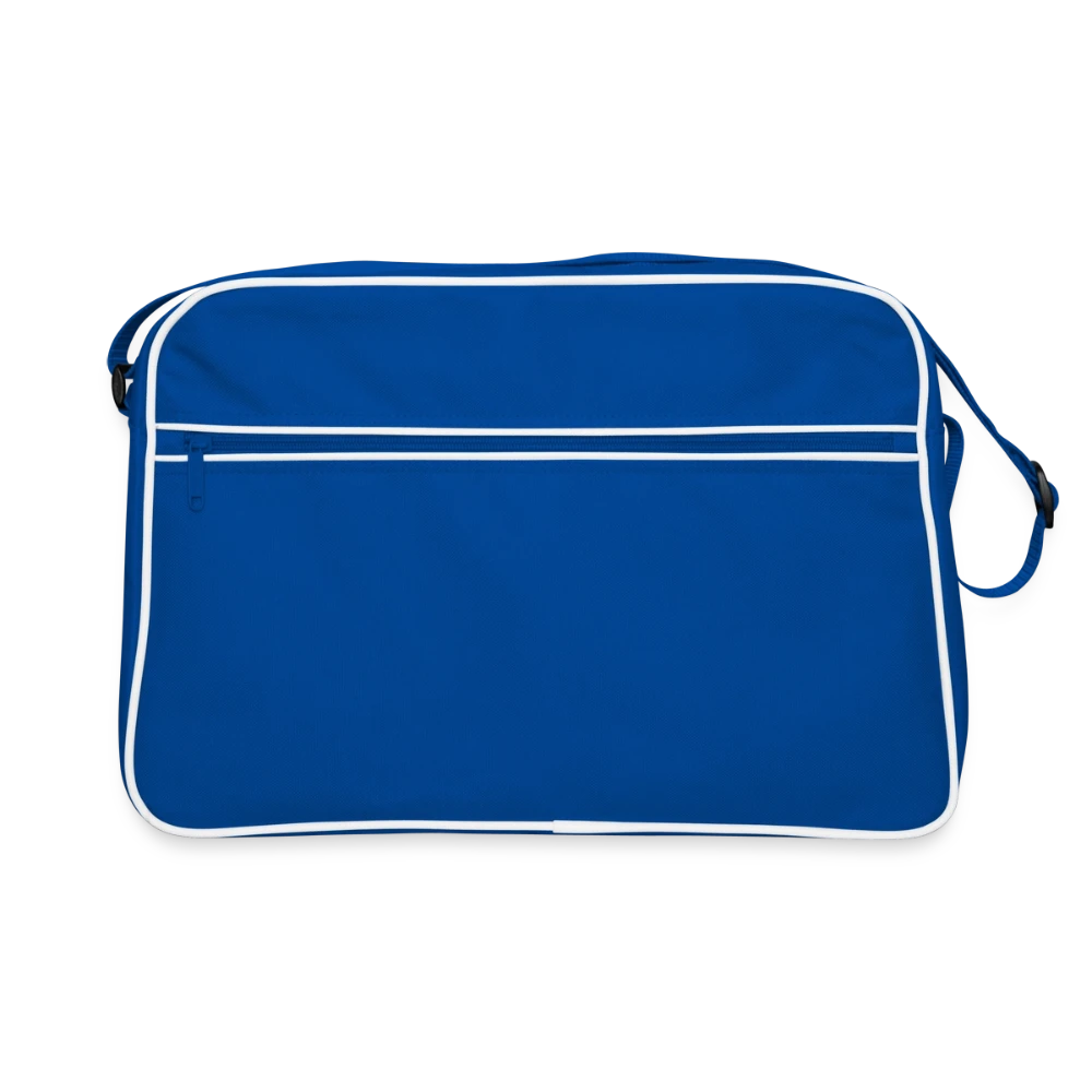 Retro Tasche von BagBase mit Kontraststreifen Vorderansicht
