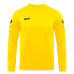 JAKO Team Langarmtrikot Vorderansicht mit Rundhals-Rippkragen