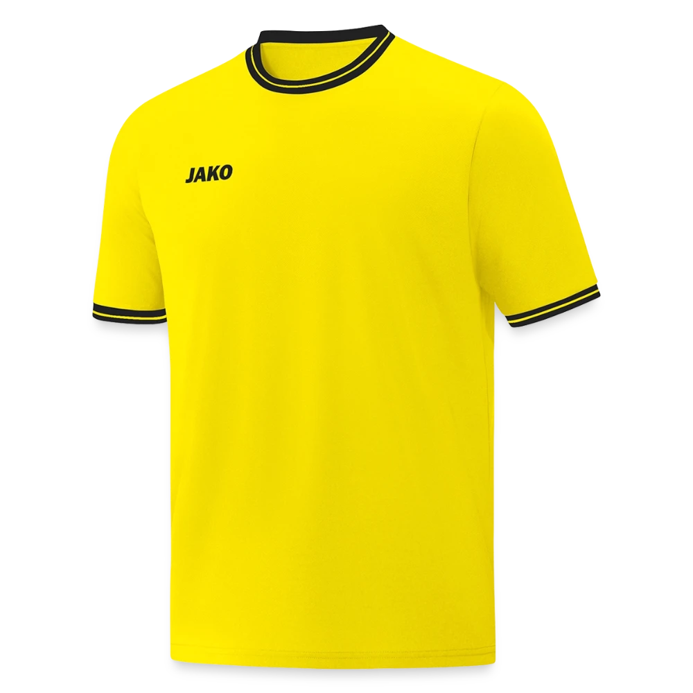 JAKO Shooting Shirt Center 2.0 Frontansicht mit Rundhalskragen und Kontrastdetail