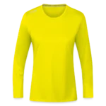 JAKO Frauen Longsleeve Run 2.0 Vorderansicht mit Rundhalskragen